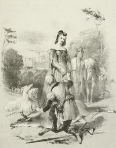 Fair Forester, King James I i jego córka w Greenwich Park